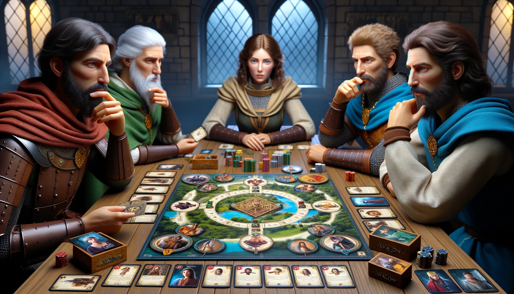 Discover Avalon, an immersive social deduction game set in Arthurian legend. Use strategy and deception as loyal servants of Arthur or minions of Mordred to complete quests and shape Avalon's