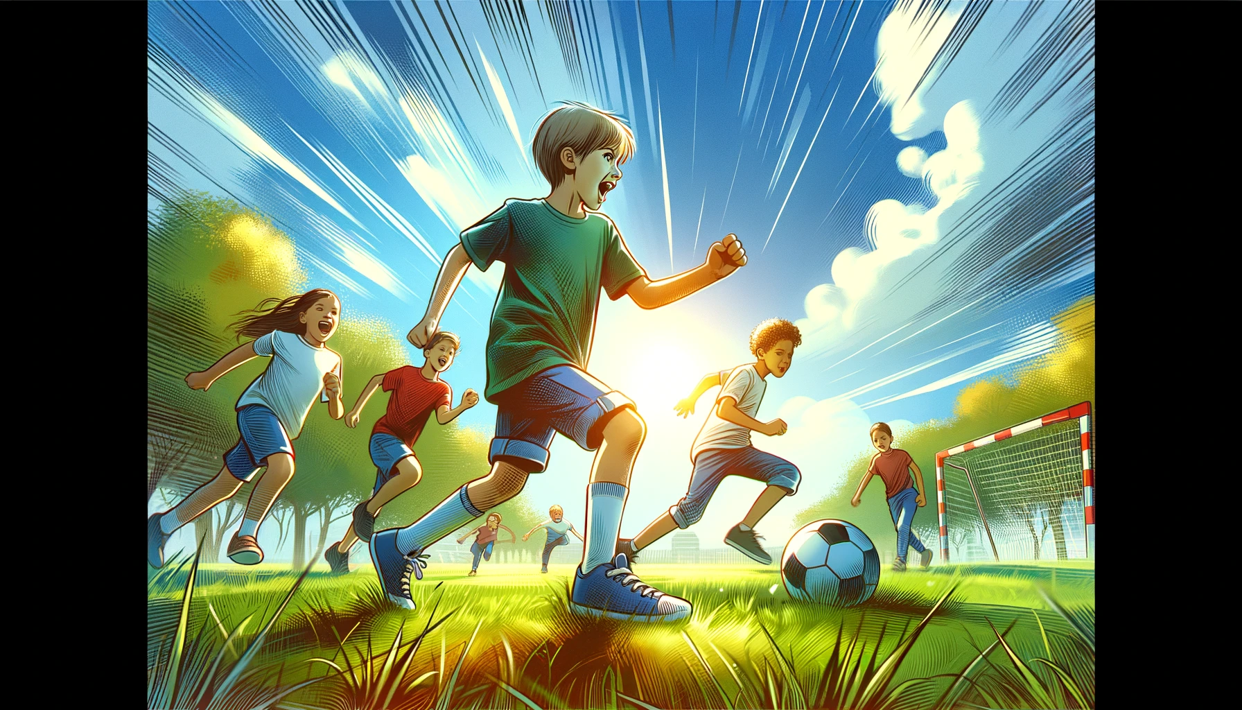 Join the Feet Still game! Kick the ball, run, and freeze when "Steady feet" is called. Hit others with the ball; three hits and you're out!