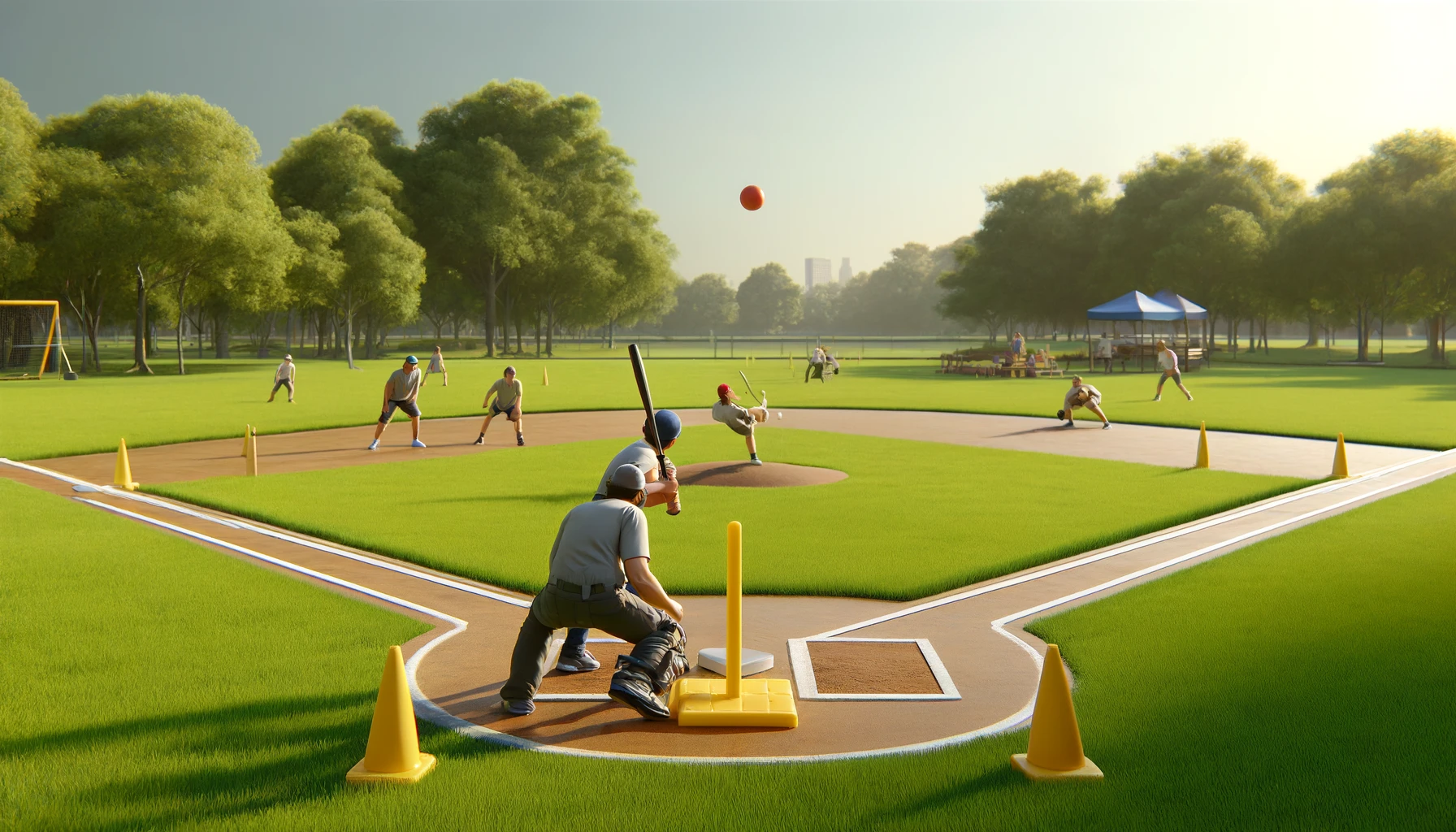 Discover Wiffleball, a fun baseball variation with a plastic ball and bat. Hit the ball and run bases to score points.