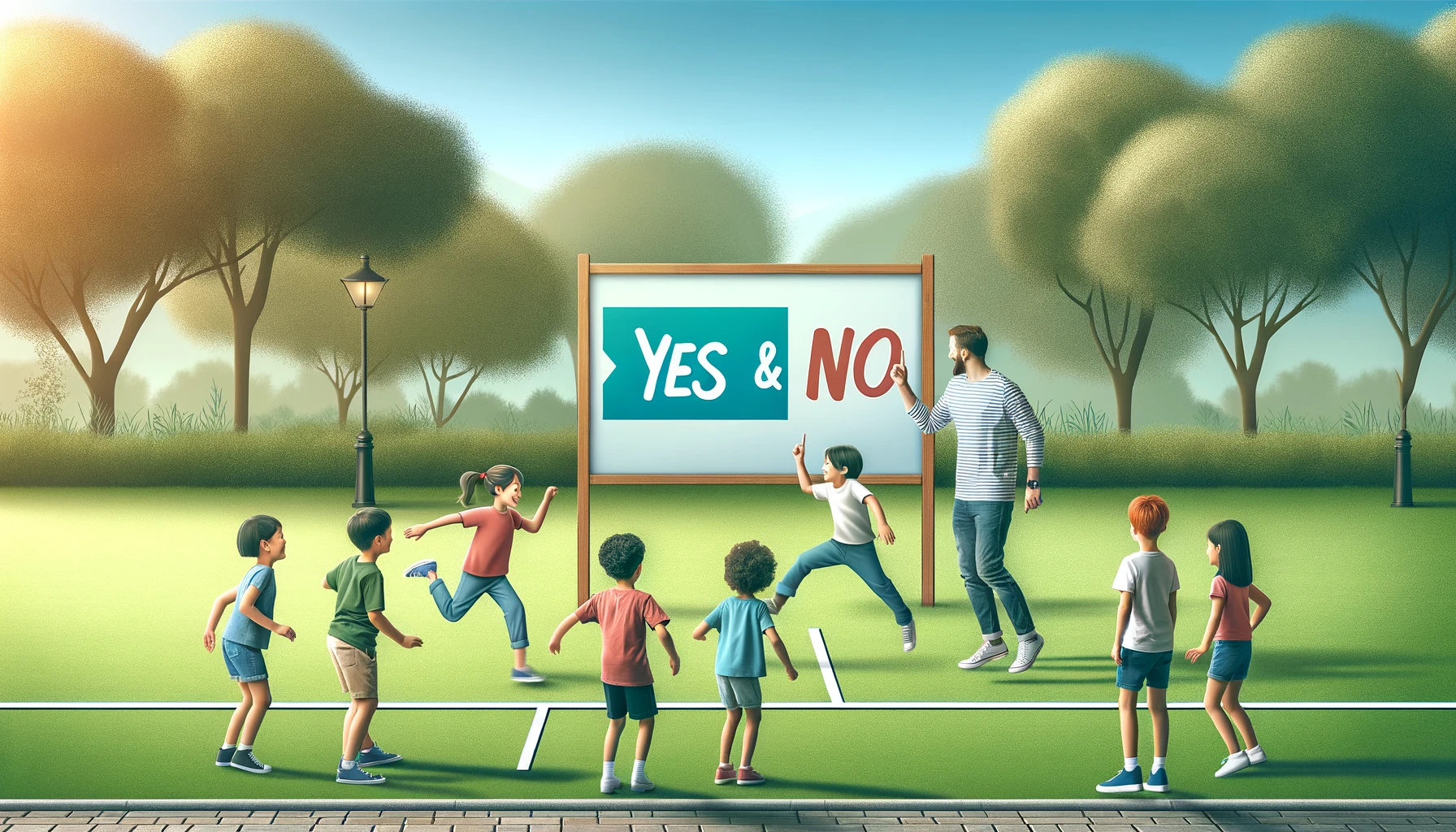 Play the exciting YES or NO game! Jump to the correct side when the host calls out. Jump wrong and you're eliminated. Last one standing wins!